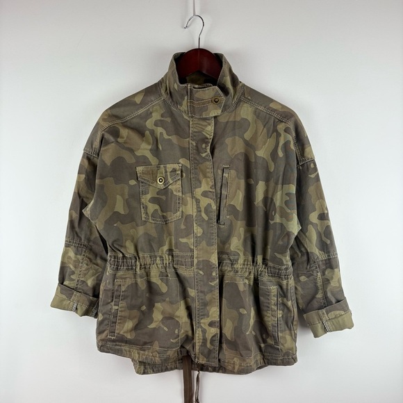 Anthropologie Marrakech Camouflage Anorak Camo Military Jacket Size XS - Picture 8 of 8